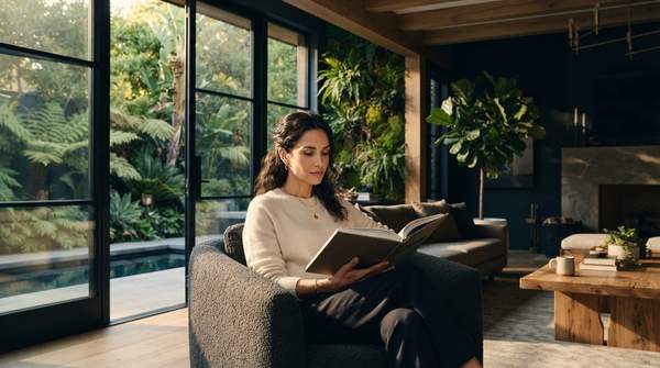 Editorial illustration for How Biophilic Design Works in Luxury Homes: Features, Principles, and Wellness Outcomes